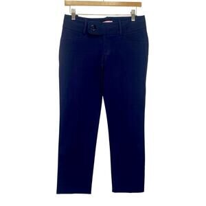 Women's Navy Straight-Leg Pants